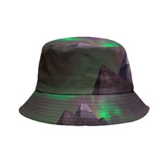 Fantasy Pyramid Mystic Space Aurora Inside Out Bucket Hat by Grandong