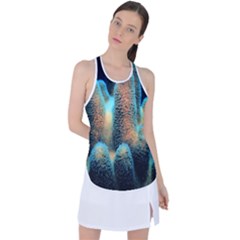 Photo Coral Great Scleractinia Racer Back Mesh Tank Top