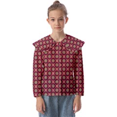 Kaleidoscope Seamless Pattern Kids  Peter Pan Collar Blouse by Ravend