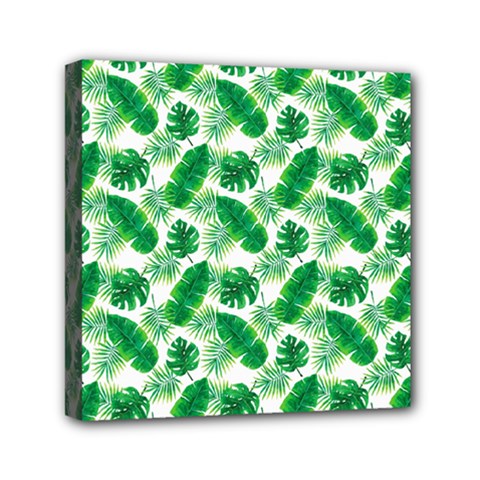 Tropical Leaf Pattern Mini Canvas 6  X 6  (stretched) by Dutashop