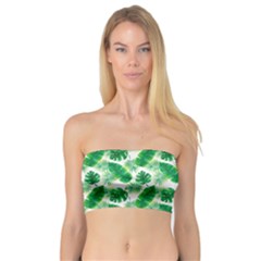 Tropical Leaf Pattern Bandeau Top by Dutashop