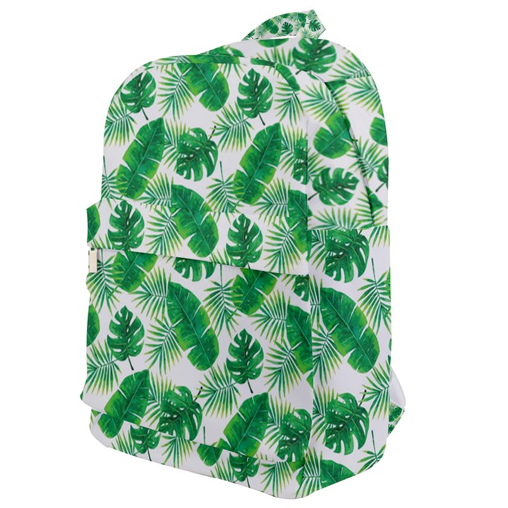 Tropical Leaf Pattern Classic Backpack