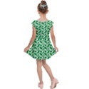 Tropical Leaf Pattern Kids  Cap Sleeve Dress View2