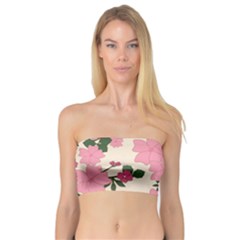 Floral Vintage Flowers Bandeau Top by Dutashop