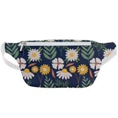 Flower Grey Pattern Floral Waist Bag 