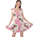 Floral Vintage Flowers Cap Sleeve Dress View1