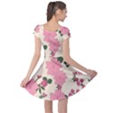 Floral Vintage Flowers Cap Sleeve Dress View2