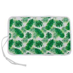 Tropical Leaf Pattern Pen Storage Case (m)