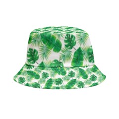 Tropical Leaf Pattern Inside Out Bucket Hat by Dutashop