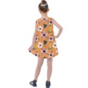 Flower Orange Pattern Floral Kids  Summer Dress View2