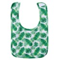 Tropical Leaf Pattern Baby Bib View1