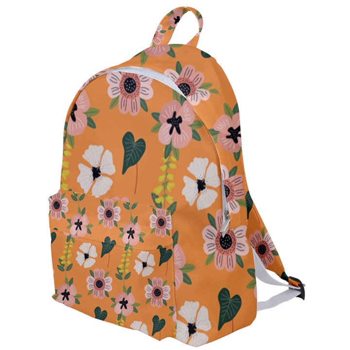 Flower Orange Pattern Floral The Plain Backpack