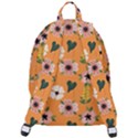 Flower Orange Pattern Floral The Plain Backpack View3