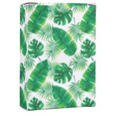 Tropical Leaf Pattern Playing Cards Single Design (rectangle) With Custom Box by Dutashop