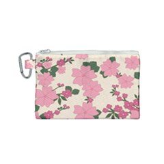 Floral Vintage Flowers Canvas Cosmetic Bag (small)