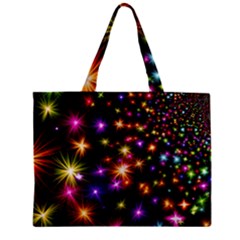 Star Colorful Christmas Abstract Zipper Mini Tote Bag