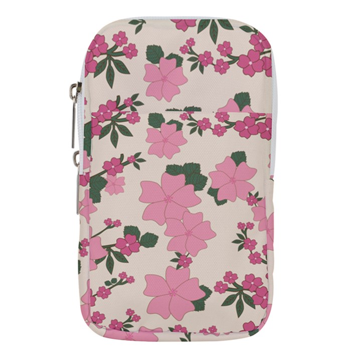 Floral Vintage Flowers Waist Pouch (Large)