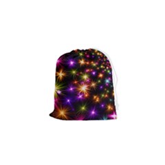 Star Colorful Christmas Abstract Drawstring Pouch (xs)