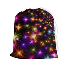 Star Colorful Christmas Abstract Drawstring Pouch (2xl)