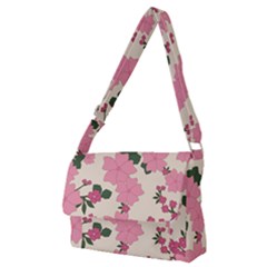 Floral Vintage Flowers Full Print Messenger Bag (m)