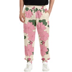 Floral Vintage Flowers Men s Elastic Waist Pants by Dutashop