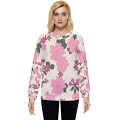 Floral Vintage Flowers Hidden Pocket Sweatshirt