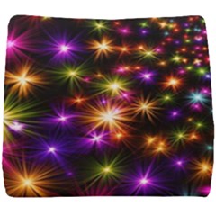 Star Colorful Christmas Abstract Seat Cushion