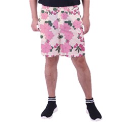 Floral Vintage Flowers Men s Pocket Shorts by Dutashop