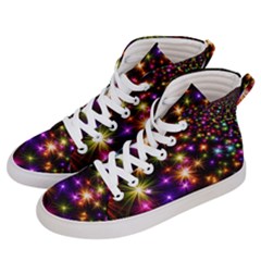 Star Colorful Christmas Abstract Men s Hi-top Skate Sneakers