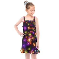 Star Colorful Christmas Abstract Kids  Overall Dress