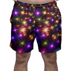 Star Colorful Christmas Abstract Men s Shorts