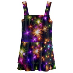 Star Colorful Christmas Abstract Kids  Layered Skirt Swimsuit