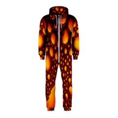 Bubbles Abstract Art Gold Golden Hooded Jumpsuit (kids)