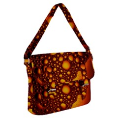 Bubbles Abstract Art Gold Golden Buckle Messenger Bag by Dutashop