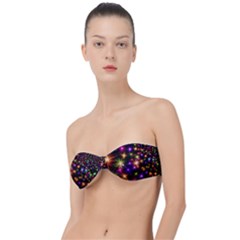 Star Colorful Christmas Abstract Classic Bandeau Bikini Top 