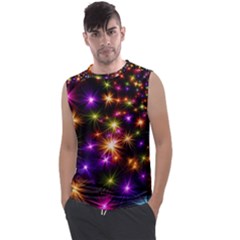 Star Colorful Christmas Abstract Men s Regular Tank Top