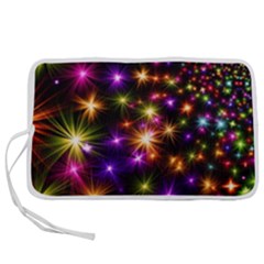 Star Colorful Christmas Abstract Pen Storage Case (m)