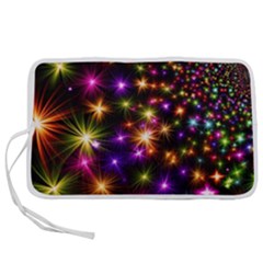 Star Colorful Christmas Abstract Pen Storage Case (l)