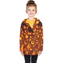 Bubbles Abstract Art Gold Golden Kids  Double Breasted Button Coat View1