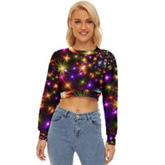 Star Colorful Christmas Abstract Lightweight Long Sleeve Sweatshirt