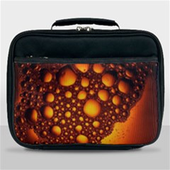 Bubbles Abstract Art Gold Golden Lunch Bag