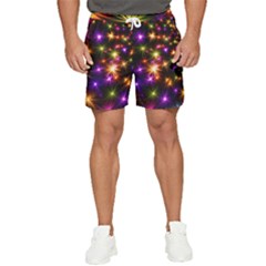 Star Colorful Christmas Abstract Men s Runner Shorts