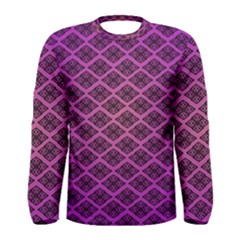 Pattern Texture Geometric Patterns Purple Men s Long Sleeve T-shirt