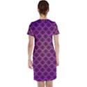 Pattern Texture Geometric Patterns Purple Short Sleeve Nightdress View2