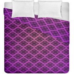 Pattern Texture Geometric Patterns Purple Duvet Cover Double Side (king Size)