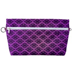 Pattern Texture Geometric Patterns Purple Handbag Organizer by Dutashop