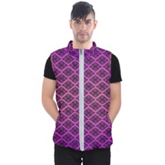 Pattern Texture Geometric Patterns Purple Men s Puffer Vest