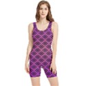 Pattern Texture Geometric Patterns Purple Women s Wrestling Singlet View1