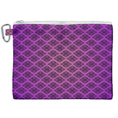 Pattern Texture Geometric Patterns Purple Canvas Cosmetic Bag (xxl) by Dutashop