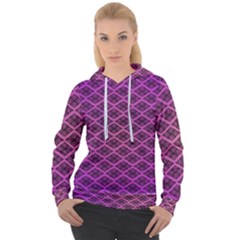 Pattern Texture Geometric Patterns Purple Women s Overhead Hoodie